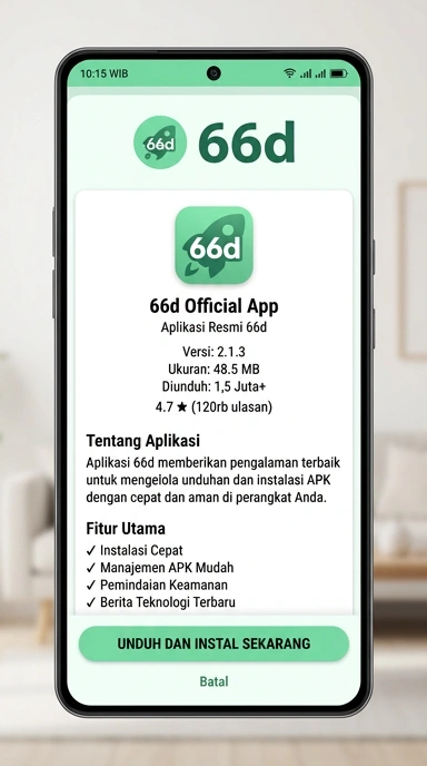 Tampilan halaman APK 66d