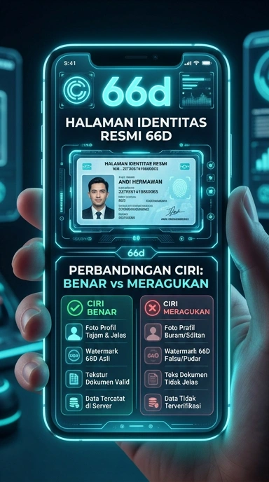 Tampilan kanal resmi 66d