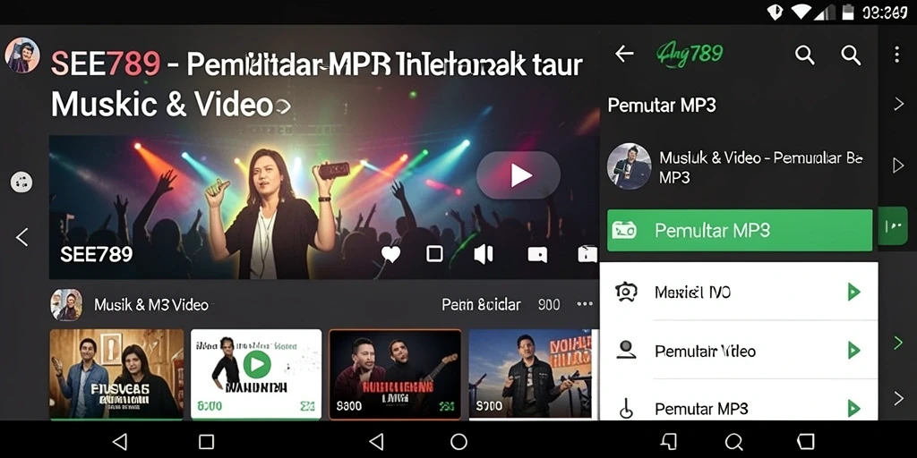 Tampilan antarmuka pengguna yang sederhana dan menarik dari SEE789.